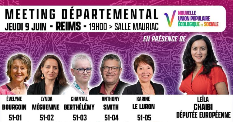 candidts marnais aux législatives et l'eurodéputée leïla chaibi