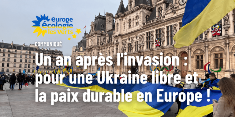 Un an après : pour une Ukraine libre et la paix durable en Europe !